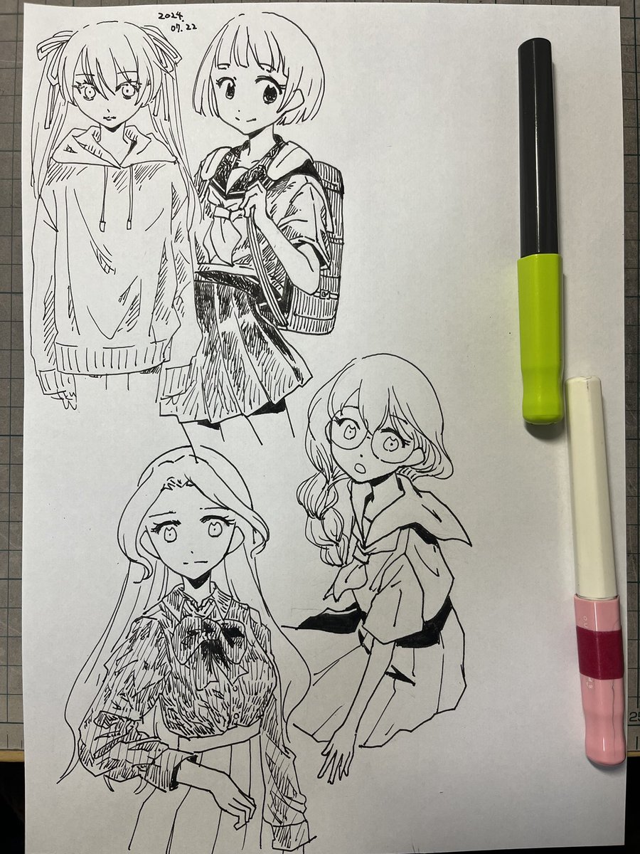 ペンで色々練習