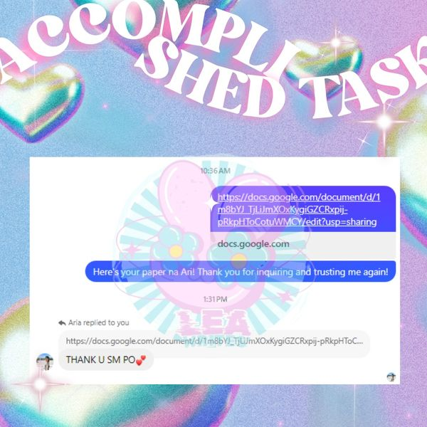 ⋆.ೃ 𝐜𝐡𝐞𝐦𝐢𝐬𝐭𝐫𝐲 𝐂𝐎𝐌𝐏𝐋𝐄𝐓𝐄𝐃

 . 𖦹˙—Thank you so much for entrusting me with your 𝗶𝗻𝗼𝗿𝗴𝗮𝗻𝗶𝗰 𝗰𝗵𝗲𝗺𝗶𝘀𝘁𝗿𝘆 𝗺𝗼𝗱𝘂𝗹𝗲 worth 𝟐𝟓𝟎 pesos. 

⋆⭒˚ 𝗦𝘁𝗶𝗹𝗹 𝗮𝗰𝗰𝗲𝗽𝘁𝗶𝗻𝗴 𝗮𝗻𝘆 𝘄𝗿𝗶𝘁𝗲 𝘂𝗽 𝗮𝗻𝗱 𝗰𝗮𝘀𝗲 𝘀𝘁𝘂𝗱𝗶𝗲𝘀!

#leawrites_proofs