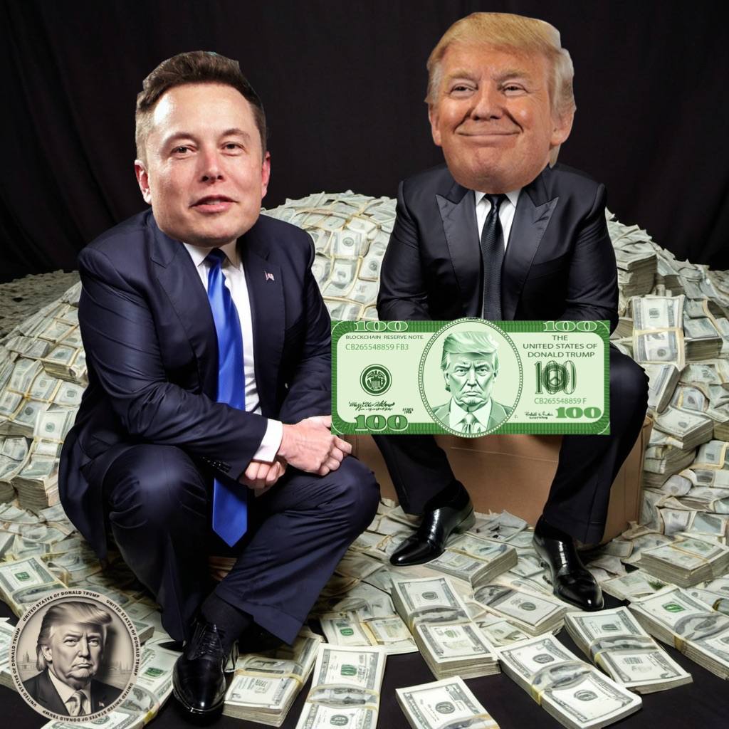 #ELON and $TRUMP the future pres and vice pres of $USDT  |  #UnitedStatesofDonaldTrump
