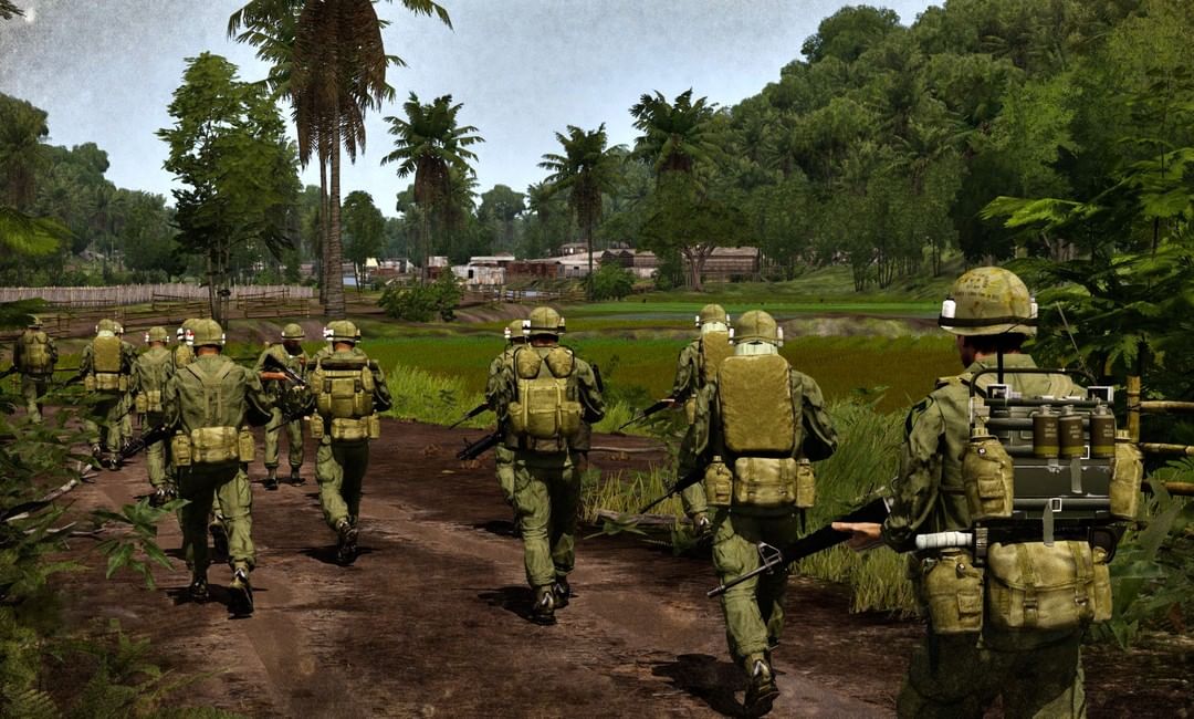 mos_italia's tweet photo. ๐ธ Restiamo in tema Vietnam con alcune immagini di una nostra rievocazione degli scontri avvenuti in Vietnam tra il 1964 ed il 1975.
#arma3 #milsim #videogames #gaming #vietnam #vietnamwar #vietcong #charlie #gamer #warmovies #game #italy #tactical #games #pc https://t.co/HkH8tDWoWy