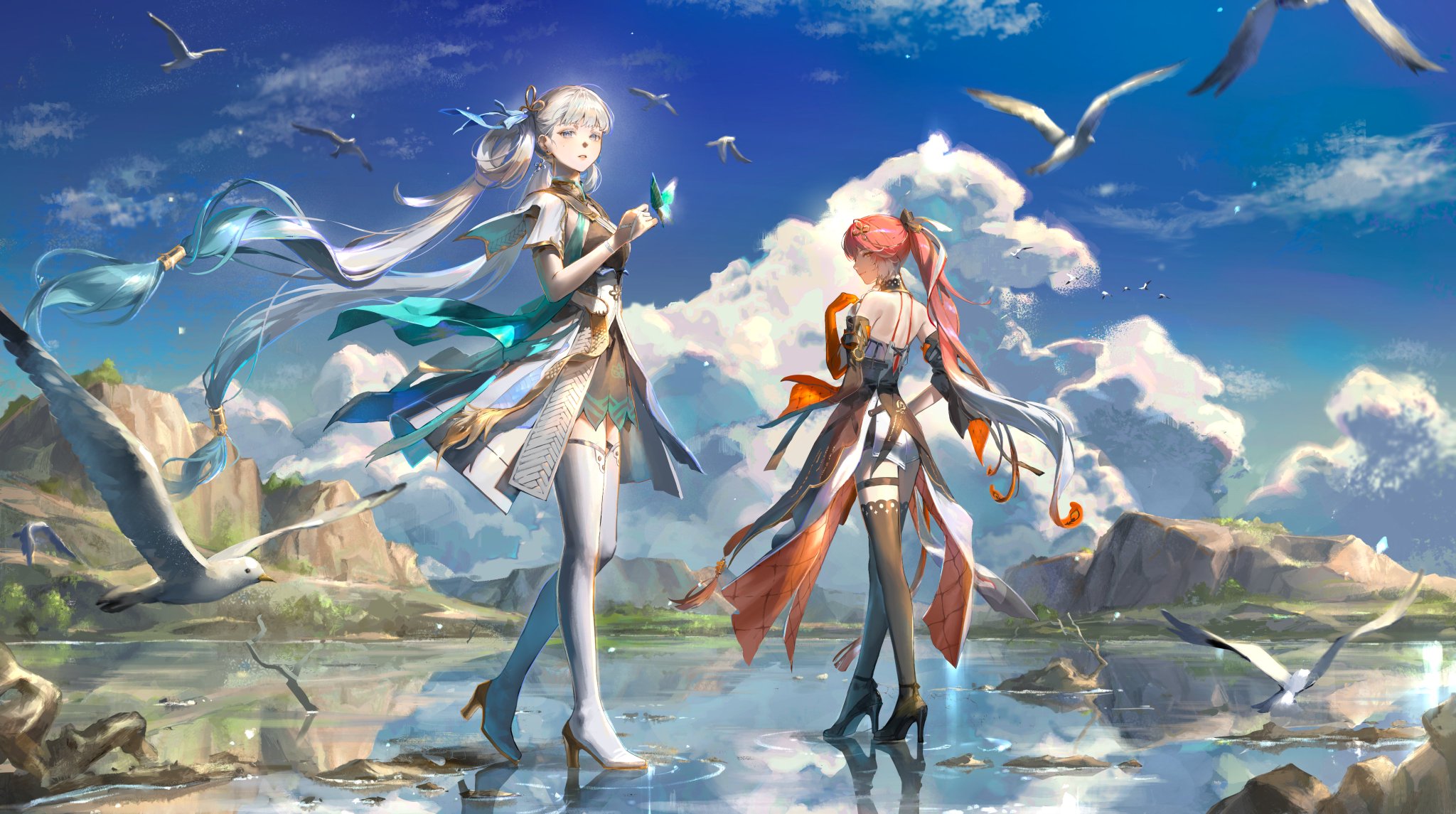 TGS2024 限定　鳴潮 今汐 長離 特大色紙 鳴潮 長離 今汐 限定 特大色紙 TGS2024 東京ゲームショウ 2枚