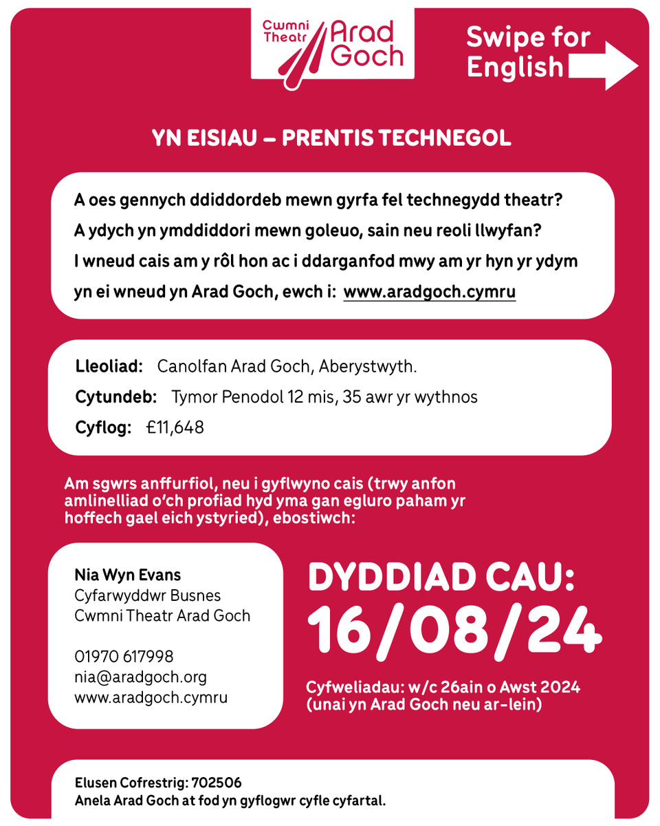 Cwmni Theatr Arad Goch tweet media