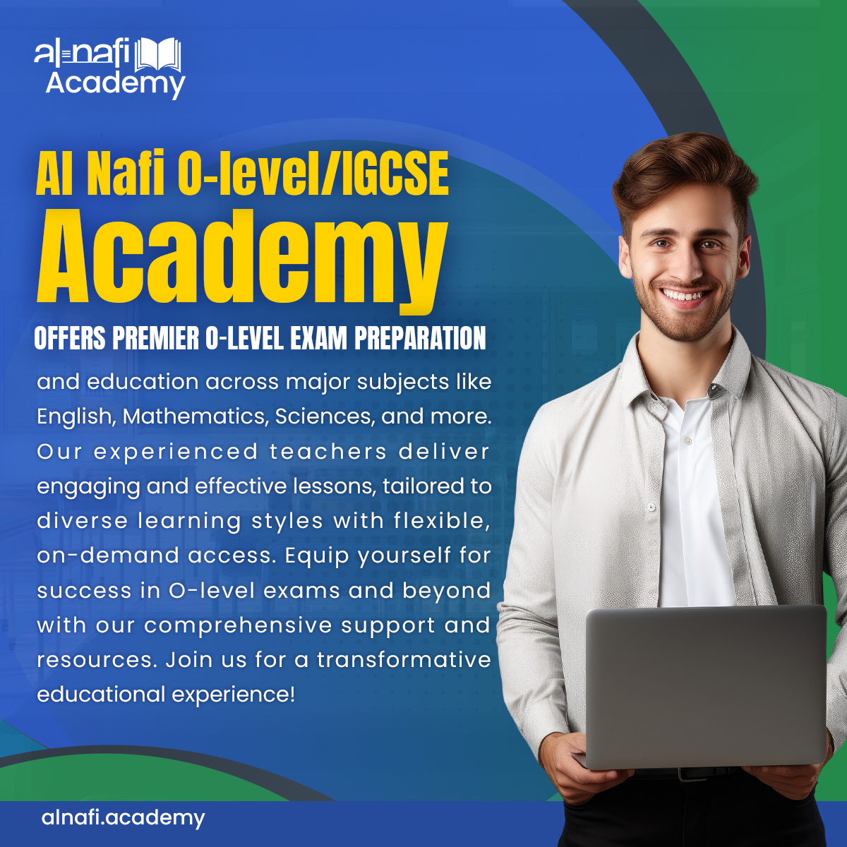 AcademyAlnafi's tweet image. 🎓 Step Up Your Game with Al Nafi O-Level/IGCSE Academy! Premier exam preparation in English, Math, Science, and more. Tailored lessons from experienced teachers to fit your learning style, anytime, anywhere. Get ready to excel with us!

#AlNafiAcademy #OLevelSuccess #IGCSEPrep