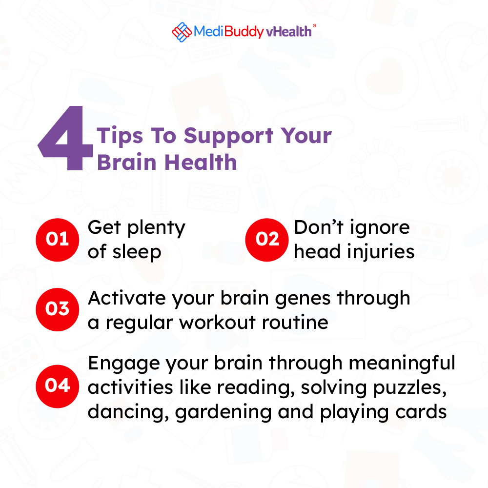 It's World Brain Day!

Give your amazing mind the power-up it deserves. Swipe through for tips on keeping your brain healthy and strong.

Don't ignore warning signs - early detection is key!
#MediBuddyvHealth

#WorldBrainDay #BrainHealth #MentalHealth #Wellbeing