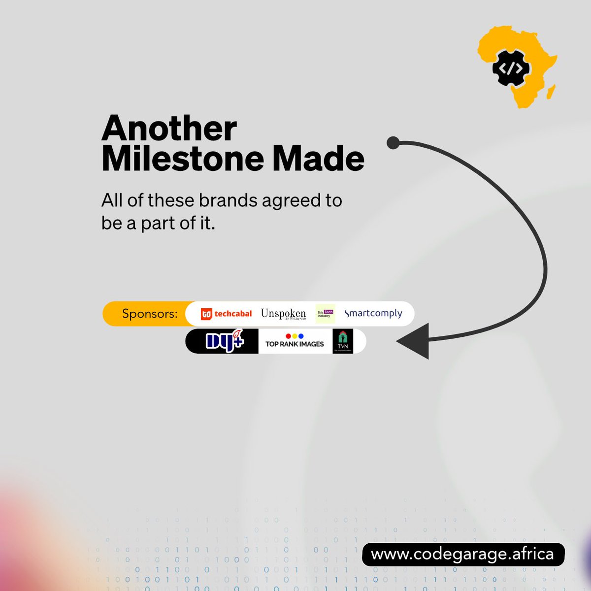CodegarageA's tweet image. From conception to execution, we’re proud to share our story of partnership, perseverance, and impact.

Swipe through to see how we:

- Brought the idea to life
- Secured partnerships with @386konsult , @zeeh_africa!, and the @oyostategovt

#1000LinesOfCode #CodeGarageAfrica