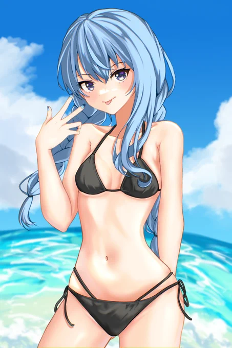 【再掲】水着すいちゃん #ほしまちぎゃらりー