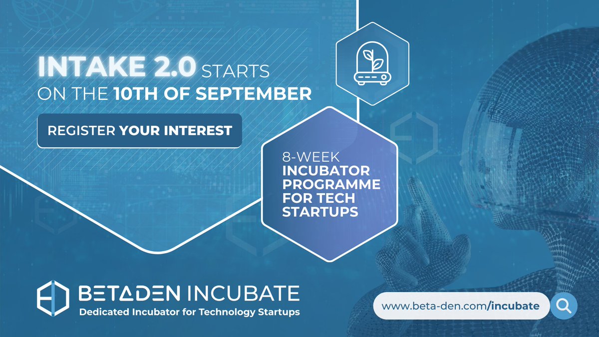 BetaDen (@betadenuk) on Twitter photo Calling all technology startups and innovators! ๐ฃ Expressions of interest for our Incubate Intake 2.0 programme are open, and we only have very limited spaces remaining available for this intake ๐จ
๐ก Find out more: zurl.co/XYIa
#WorcestershireHour <a href="/eagle_labs/">Eagle Labs</a> Calling all technology startups and innovators! ๐ฃ Expressions of interest for our Incubate Intake 2.0 programme are open, and we only have very limited spaces remaining available for this intake ๐จ
๐ก Find out more: zurl.co/XYIa
#WorcestershireHour <a href="/eagle_labs/">Eagle Labs</a>