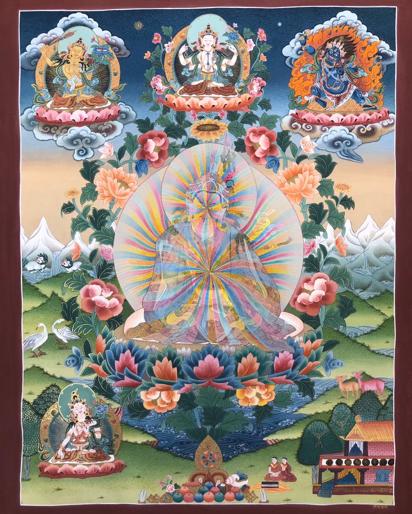 lama_thanka's tweet photo. RAINBOW GURU
.
.
.
.
.
#lamathankapaintingschool #bhaktapurdurbarsquare #buddhism #thangka #nepaleseart #thankaschool #gurupadmasambhava #rainbowguru #mandarava #Tantric #yeshetsogyal #himalayanart #rinpoche #thankapainting #sacred #heritage #livingheritage https://t.co/PHE2G9CmqI