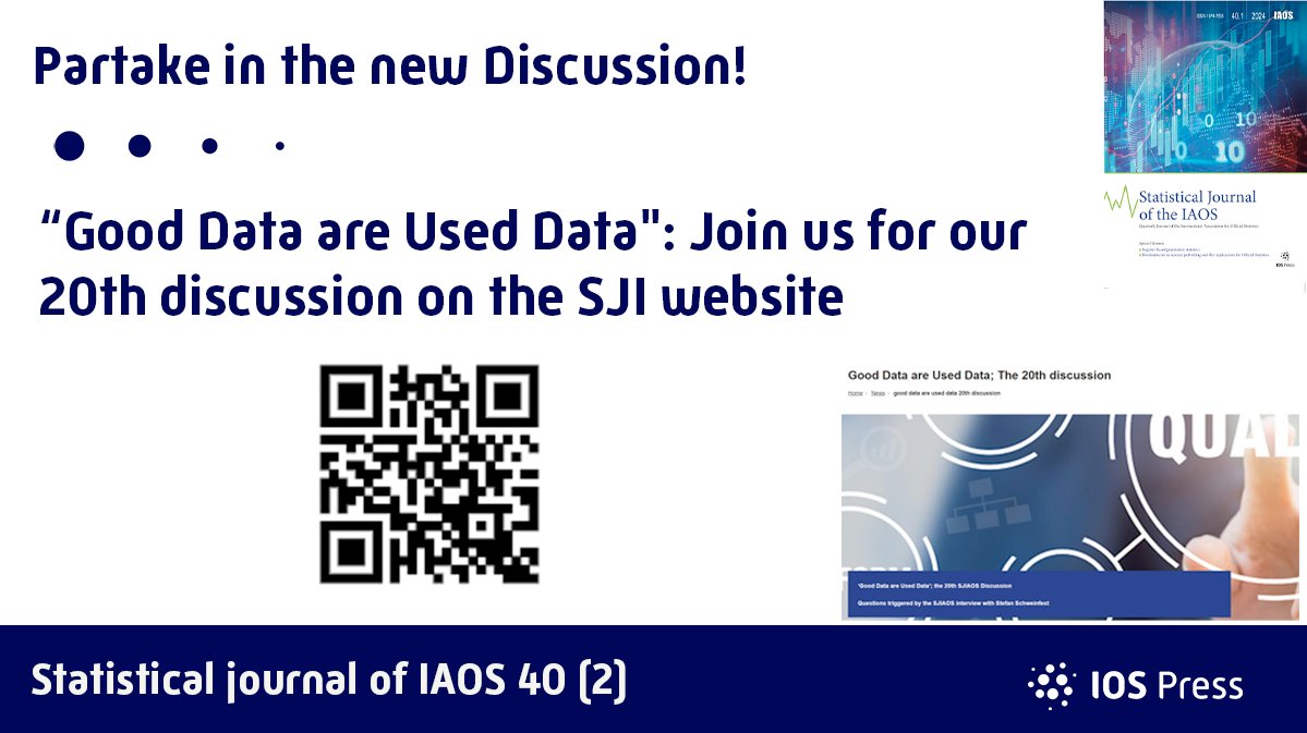 Official Statistics (@officialstat1) on Twitter photo Join us for our 20th discussion: "Good Data are Used Data", sparked by the interview with Stephan Schweinfest, on the importance of data utilization and to explore new ways to measure and enhance data usage!👇🏼
officialstatistics.com/news-blog/good…
Follow:
<a href="/IAOS_Stat/">International Association for Official Statistics</a>
<a href="/isi_wsc/">ISI WSC</a>
<a href="/IOSPress_STM/">IOS Press</a> Join us for our 20th discussion: "Good Data are Used Data", sparked by the interview with Stephan Schweinfest, on the importance of data utilization and to explore new ways to measure and enhance data usage!👇🏼
officialstatistics.com/news-blog/good…
Follow:
<a href="/IAOS_Stat/">International Association for Official Statistics</a>
<a href="/isi_wsc/">ISI WSC</a>
<a href="/IOSPress_STM/">IOS Press</a>