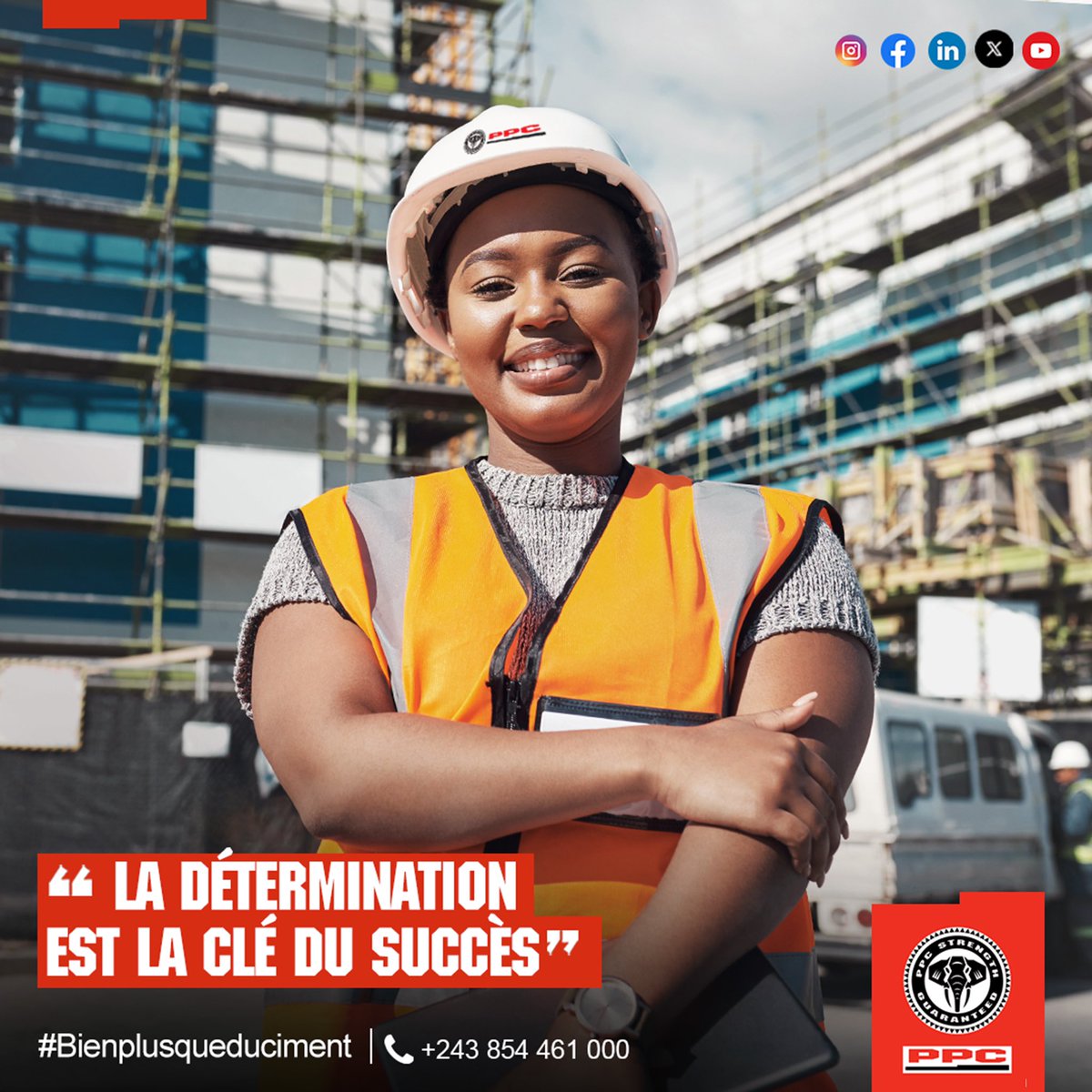 PpcProduits's tweet photo. Commencez la semaine avec détermination. Rien n'est impossible avec la bonne attitude.
#LundiMotivation #Détermination #PpcRDC #BienPlusQueDuCiment https://t.co/tZRkXp3o2P