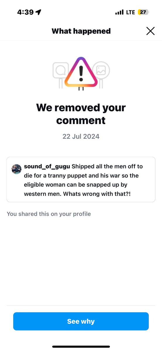 DavidSorkin's tweet photo. Insta doing their best to stop me using my voice, freedom of speech and worse still.. telling the truth about Ukraine. Whatever you do so not tell the truth! I dont give a shit about insta or its timeouts or its refusal to allow me to speak. So fuck you all at instagram https://t.co/Snxw1nk46e