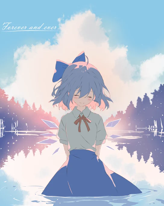 #東方ジャケ絵描かせてください のタグが流行ってますね!そんなわけでアイリスさん!こんなイラストを描いてるので来年アイリスさんは音楽に挑戦するそうなのでジャケットを描かせてください、アイリスさん!>はい、分かりました!!  ぜひお願いします!アイリスさん 