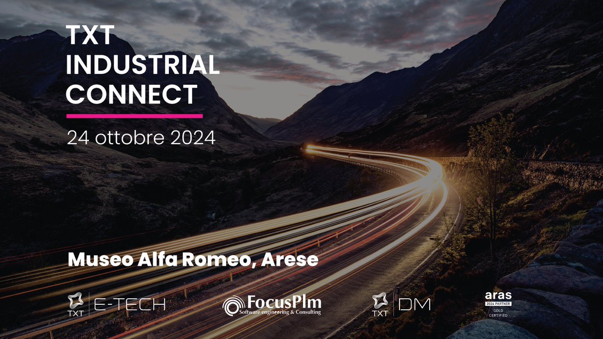 Sei un imprenditore o un responsabile IT o di Business, ingegneria o di produzione? Ti aspettiamo al TXT Industrial Connect 2024! 

L'evento si terrà il 24 ottobre presso il Museo dell'Alfa Romeo. 

➡ Iscrizioni e dettagli qui: bit.ly/3YiYhuF