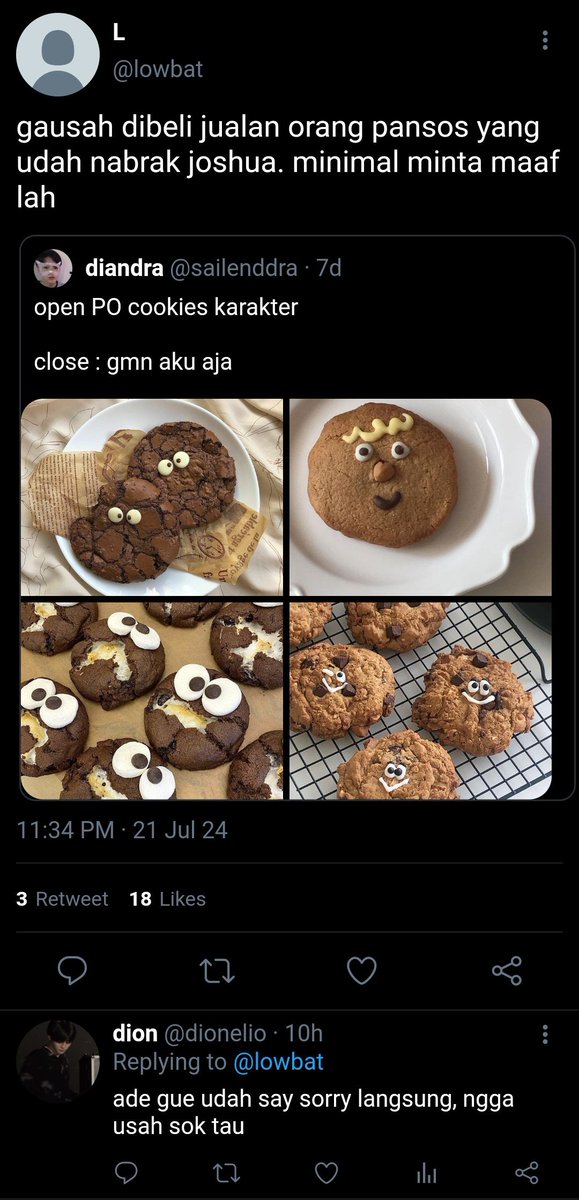 kylouds's tweet photo. Cookies karakter
— ljn x oc fewtweets au https://t.co/NuO2MuZXka