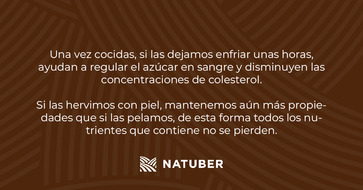 NatuberSL's tweet photo. Son diversas las forma de preparación de la patata: asada, hervida, frita. Hoy te contamos cuáles son los beneficios que tiene hervir las patatas 🔎
#NATUBER #Calidad #HORECA https://t.co/qBshP2N916