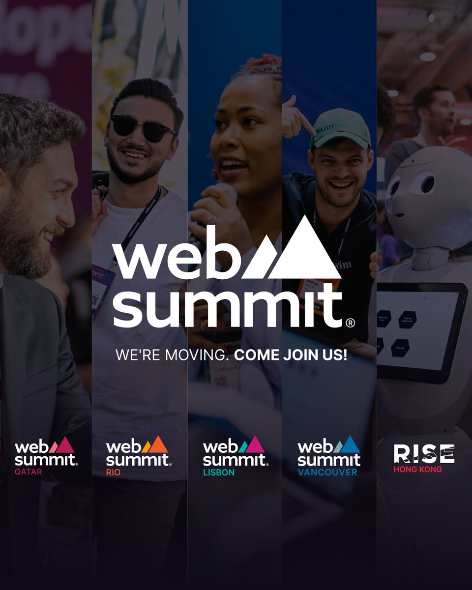 We're moving, join us @websummit!

As Web Summit scales and expands across the world, our social media community is becoming more intimate, convivial and connected. Find this global community in one place: @websummit