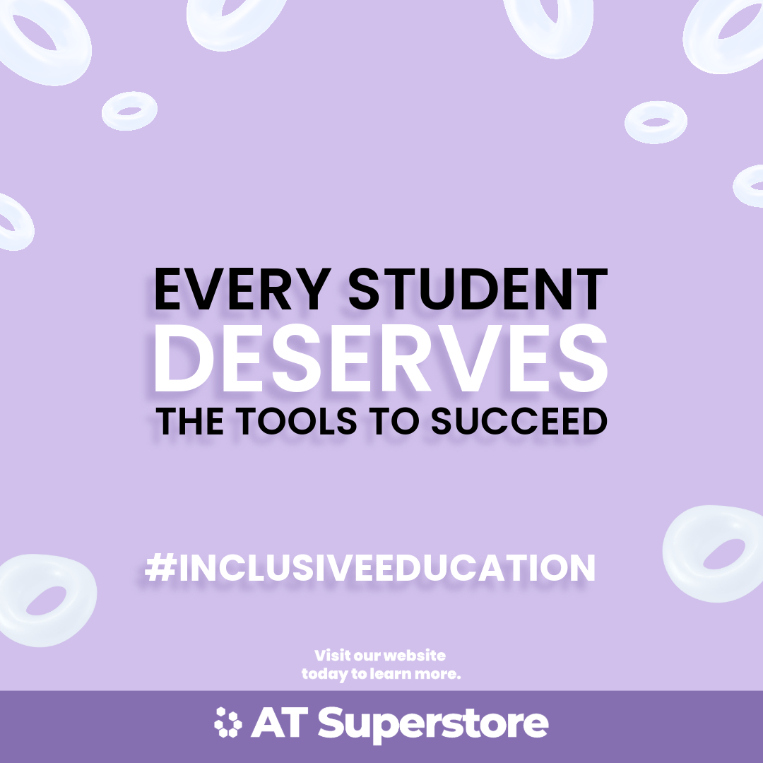 Did you know that students using assistive technology experience a 30% improvement in academic performance?

Empower every learner with the tools they need to succeed. Shop AT Superstore now: zurl.co/z8Jz 

#InclusiveEducation #AssistiveTechnology #ATSuperstore