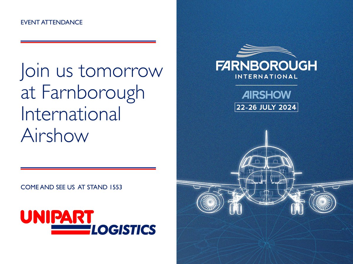 Join us at Farnborough International Airshow! Visit the team at stand 1553, who will be on hand to give you insights on transforming your supply chain operations with our 7 key capabilities. 
#Farnborough #Aerospace #Defence #Aviation #FIA2024