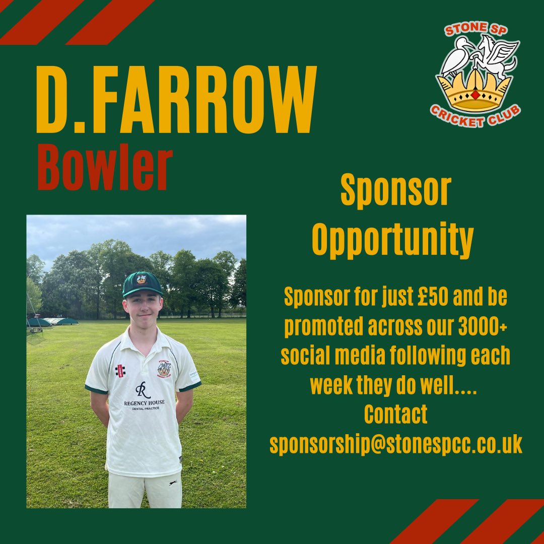 StoneSPCC's tweet photo. The Sunday 2’s secured 25 point on the road to @BarloCC yesterday. The home side elected to bat after winning the toss. Opening bowlers Mikey Jones 4for17 &amp; Dan Farrow 3for19 helped bowl Barlaston out for 54 👏 in reply we knocked them off 2 down with Ben King top scoring with 17 https://t.co/FXPj5BquKN