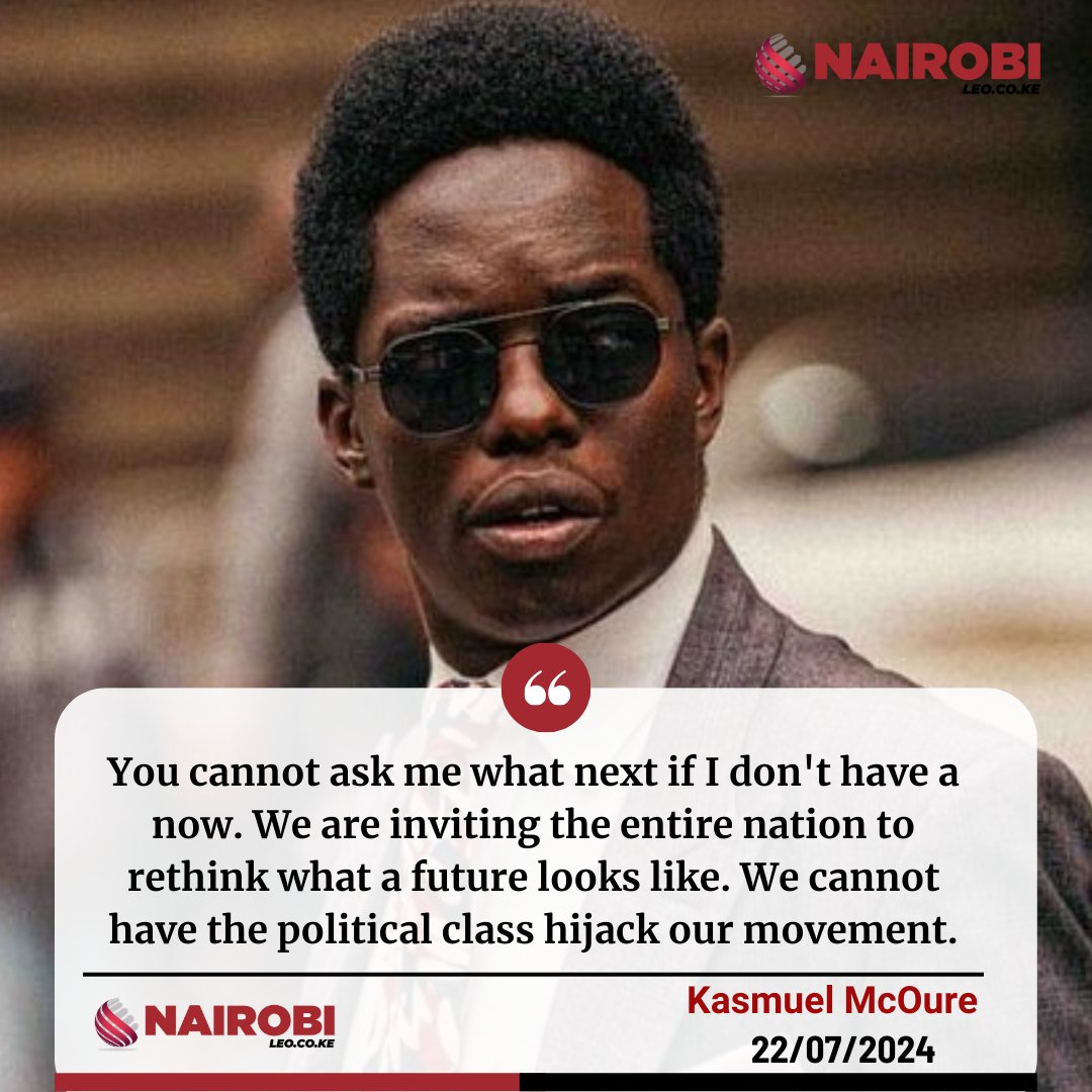 At 32 years, Kasmuel McOure cannot figure out his life and he thinks the problem is GoK 🤔. The work of any gov't is not to make anyone rich but to provide an avenue for its citizens to create wealth which the GoK is doing perfectly. Enough is Enough for #EconomicTerrorists