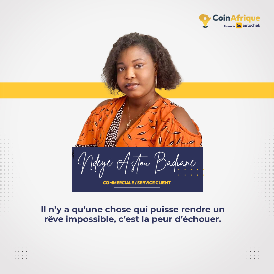 Cessez de trop appréhender et lancez vous ! 

La team CoinAfrique vous souhaite à toutes et à tous une bonne semaine.✨

#mondaymotivation #coinafrique #autochek #automobile