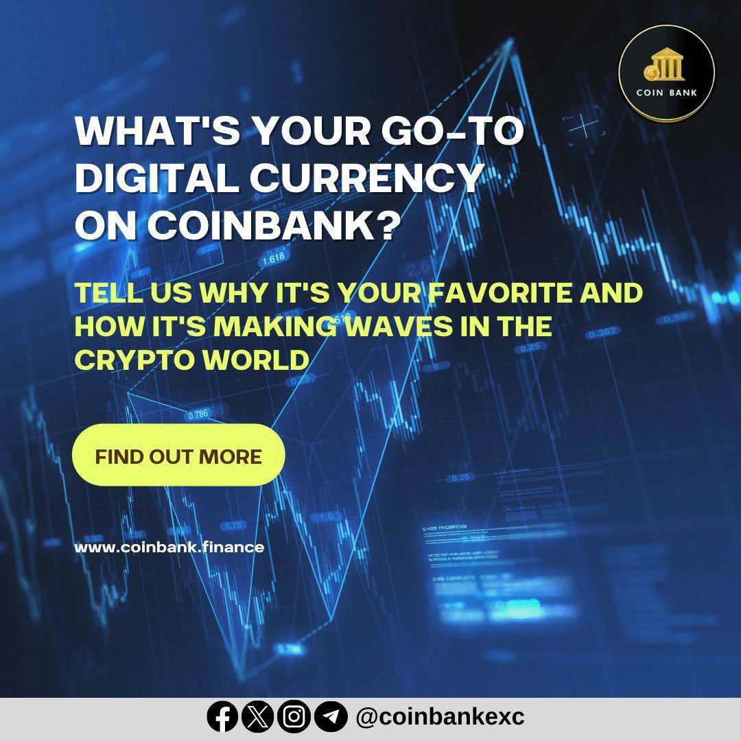 Crypto 🪙  firestarter alert! Which coin on #CoinBankExc is fueling your portfolio? Tell us why it's your top 🔝🆙 pick and how it's shaking things up in the cryptoverse. 🔥🌐