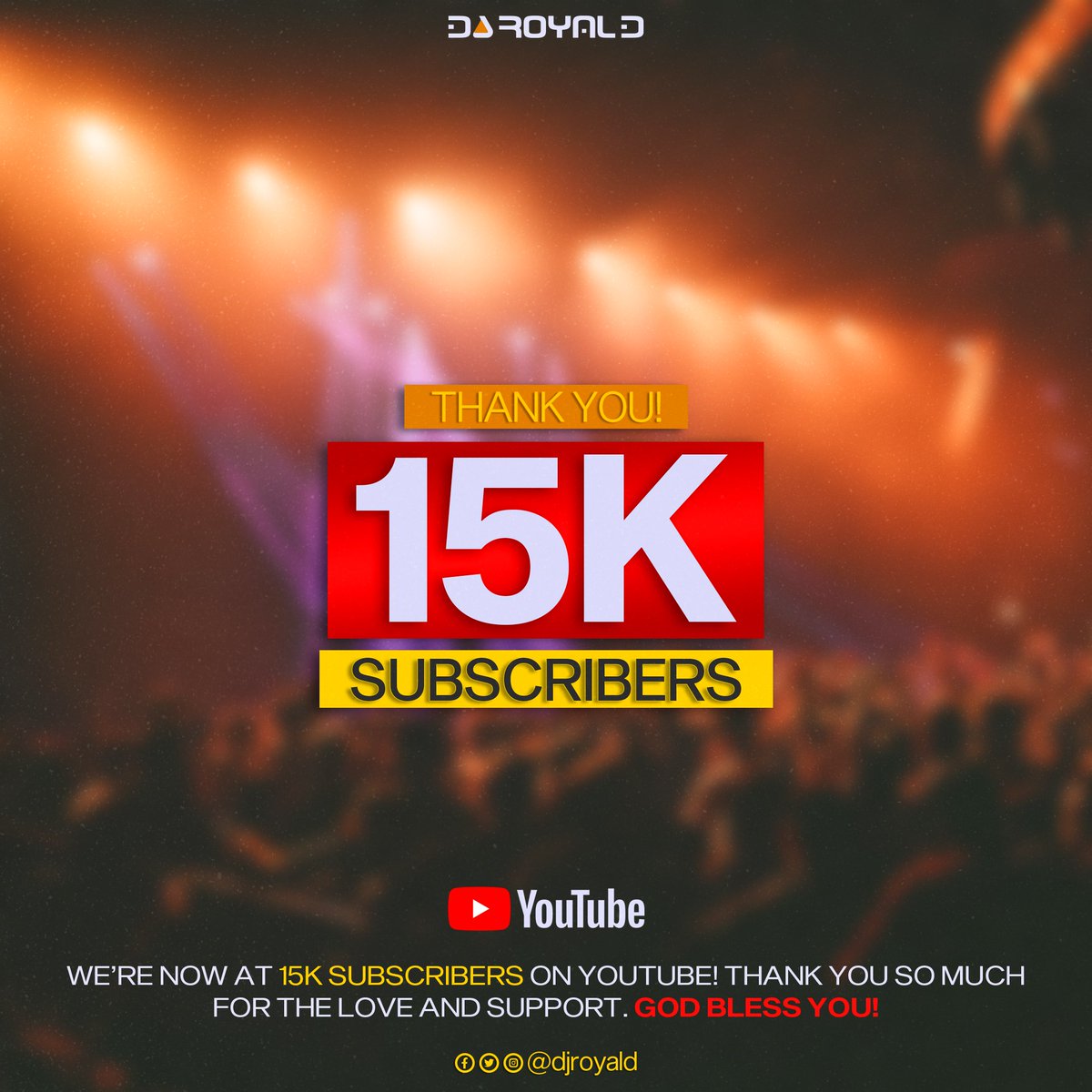 royalderick1's tweet photo. Howdy good people!🥰🥰 Thank you for 15k subs on YouTube✅🔥🔥 https://t.co/FYhLmc1nms