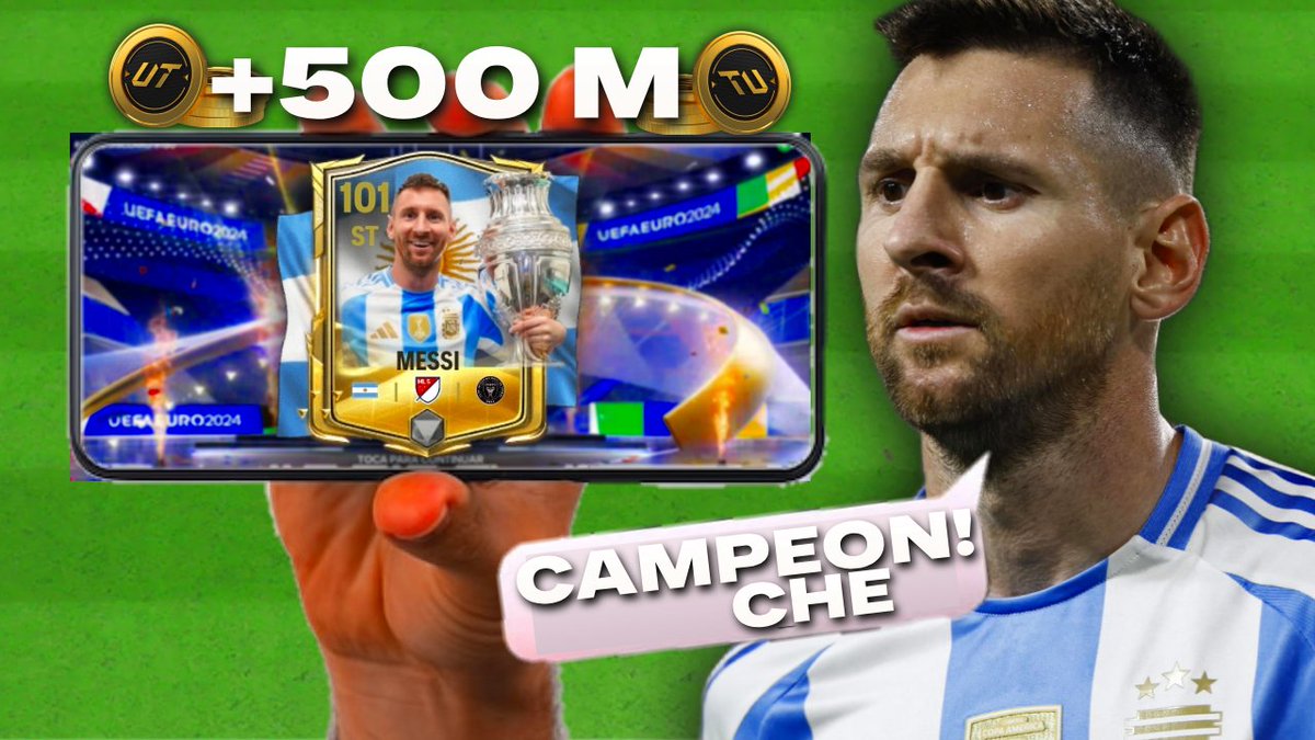 NooobsSomos's tweet photo. MESSI CAMPEON DE LA COPA AMERICA en el FC Mobile pero vale +500 Millones. @tutiofifa
https://t.co/AXGfIDR78L https://t.co/xpfWEERcCk