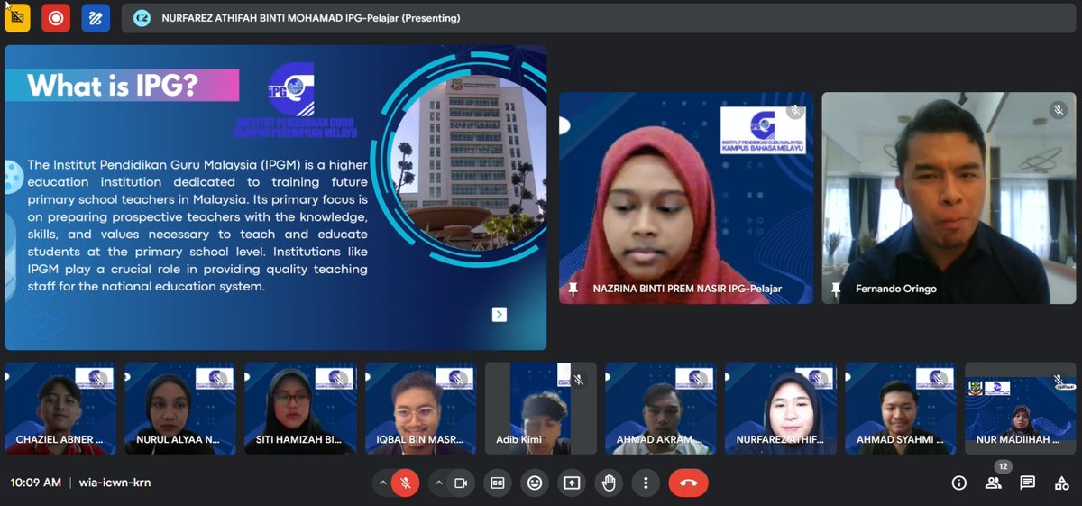 Teachernazrina's tweet photo. Global learning partner with Sir Fernando from Philippines
#eduguardians
#ipgm
#ipgmkbm
#GAPD1032
#C2
@julieyana79327
#globallearner https://t.co/k2Cg9o0cLf