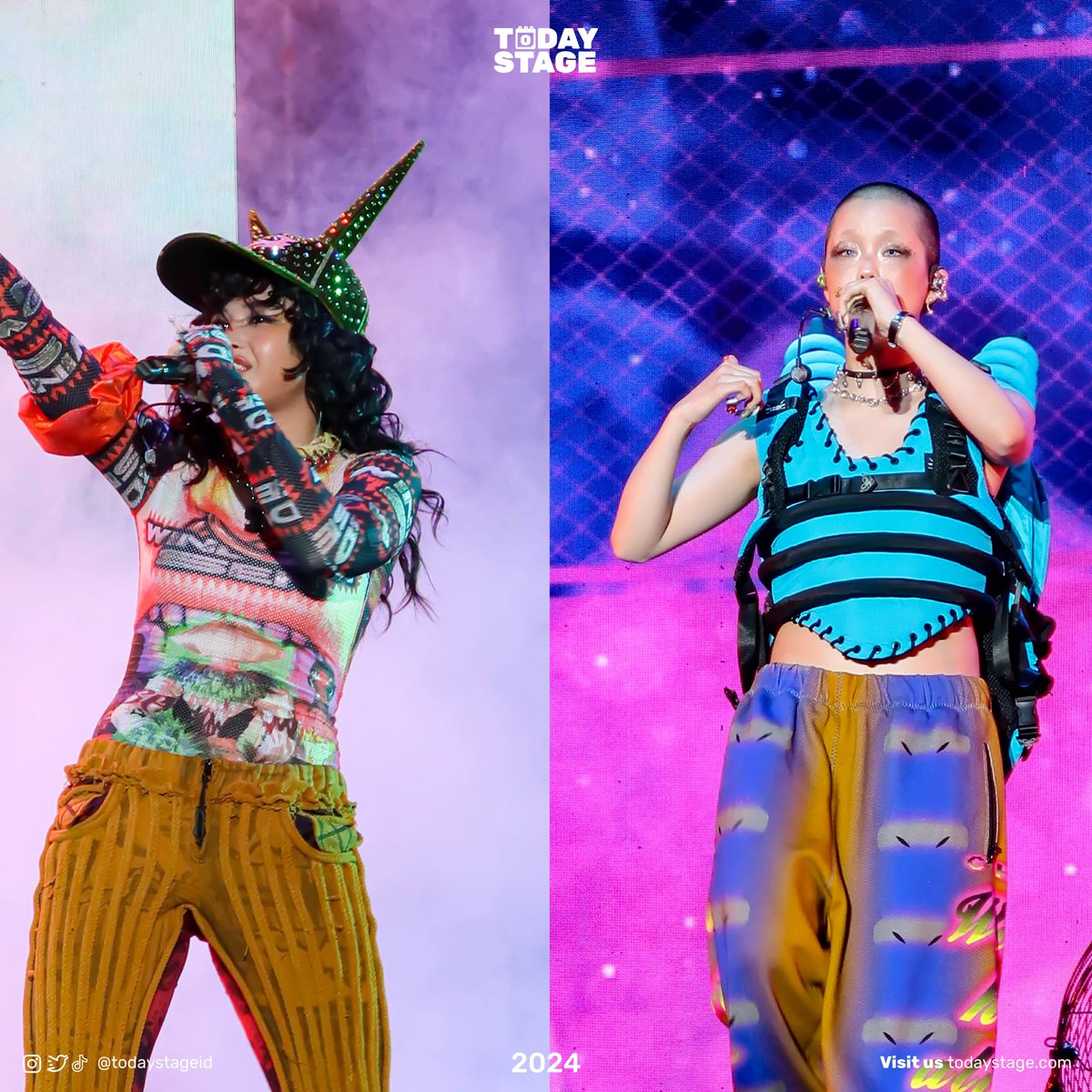 XG, BIBI, Tiger JK &amp; Yoon Mirae succesfully hypnotized @we.the.fest stage with their energetic performance! What is your wishlist for #WTF next year? Tell us!✨🔥