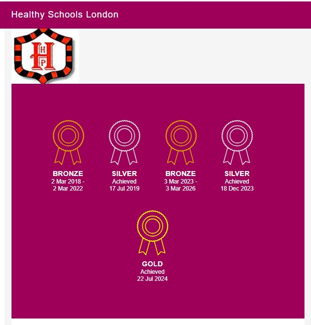 Dear Hunters Hall Primary School

The school Hunters Hall Primary School has achieved an award from Healthy
Schools London.
Award achieved: Gold
Best regards
The Healthy Schools London team <a href="/healthyschools_/">Healthy Schools</a>