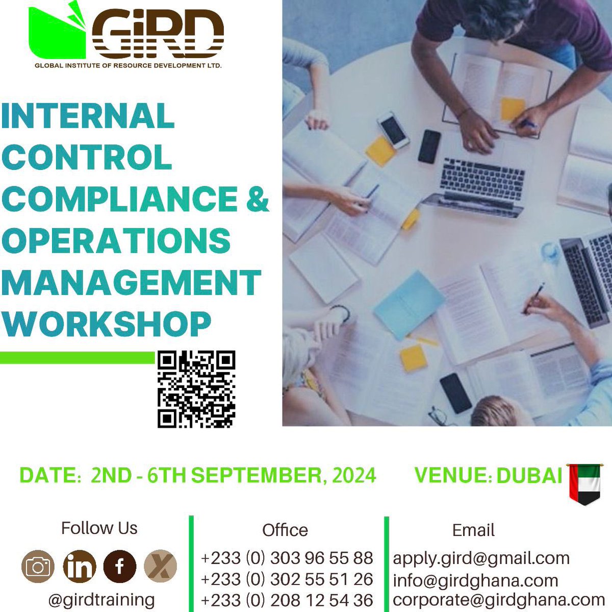 girdtraining's tweet photo. Enhance your expertise and ensure your organisation’s success with our ‘ Internal Control Compliance and Operations Management Workshop’ in Dubai from 2nd to 6th September, 2024. 

To Sign Up 
↪️  https://t.co/qQhYmhX3n8

#GiRDTraining https://t.co/kIo8nuKdPy
