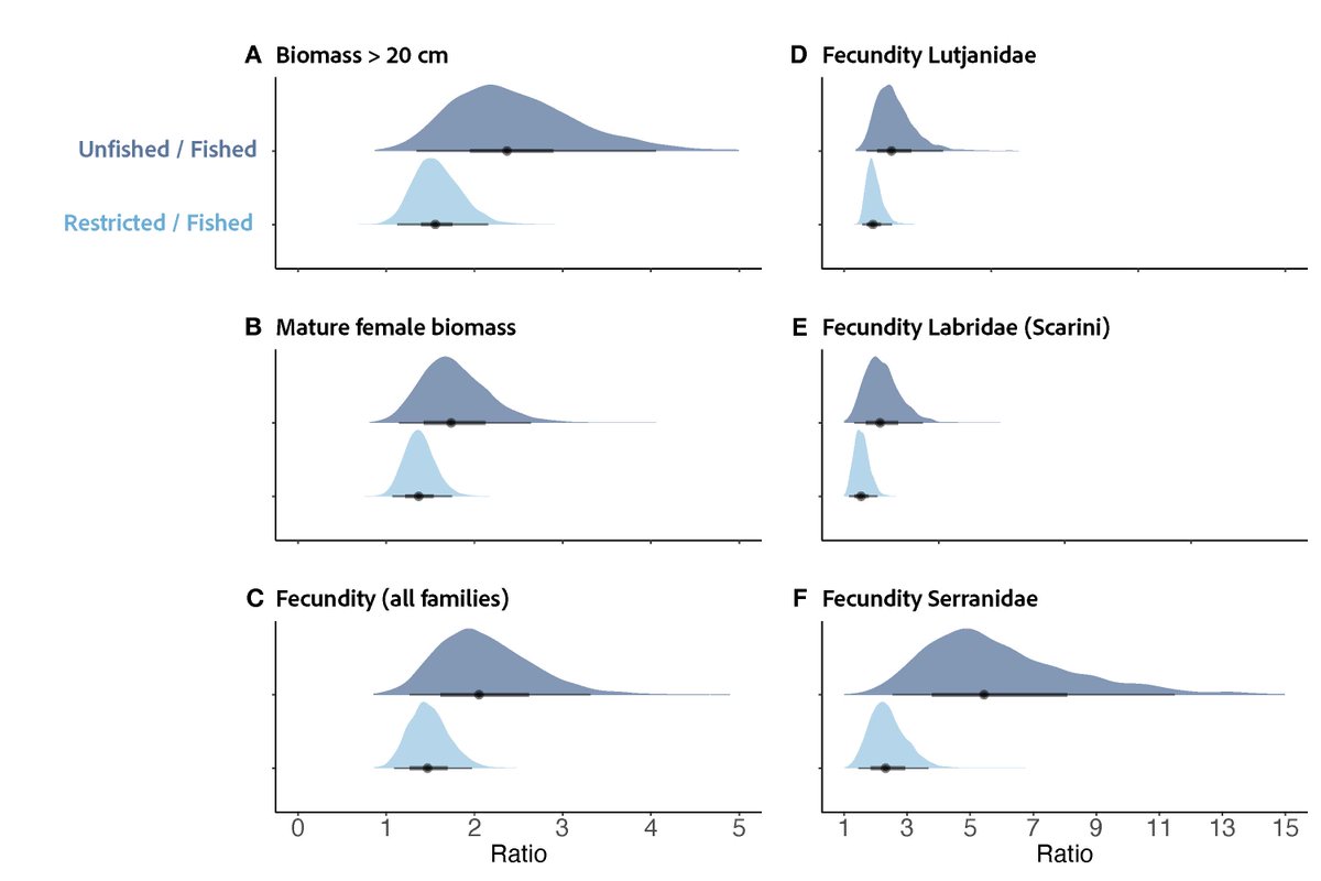 Want to know how 30x30 conservation targets could affect the reproductive potential of key fisheries families on coral reefs? Or how biomass scales with fecundity at the community level?
🪸🐟🐠
Check out our new paper in @NatureCommunications #OpenAccess 

nature.com/articles/s4146…
