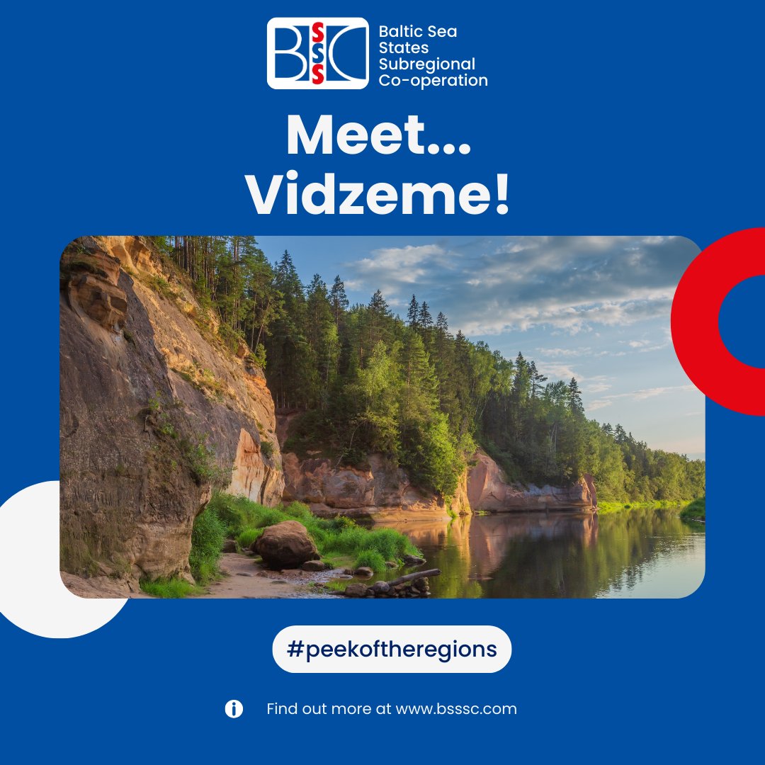 Meet... Vidzeme!

🏞️For nature lover's Vidzeme has the Gauja National Park, Latvia's only rocky beaches and its highest peak, Gaizins, at 311.6m ASL

🏰 You can also visit the medieval castle in Cēsis or Valmiera, Vidzemes largest town 

#Vidzeme #Latvia #BSSSC #peekoftheregions
