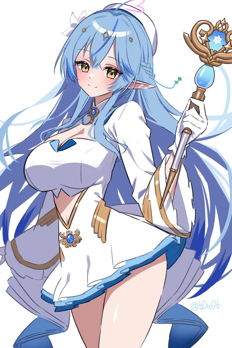 雪花ラミィ 「ホロウィッチ世界線のラミィちゃん#LamyArt 」|ゆうのイラスト