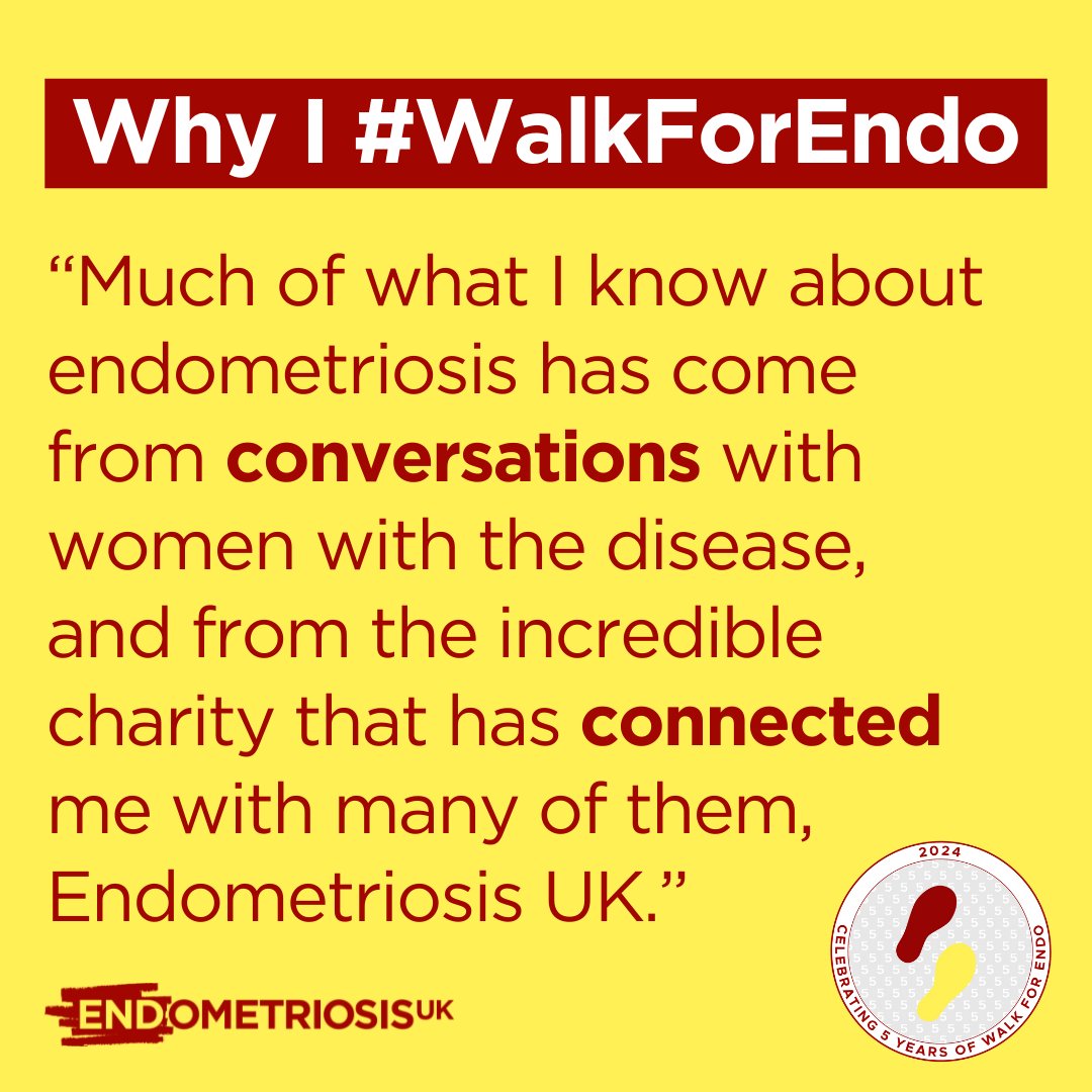 EndometriosisUK's tweet photo. We asked why you #WalkForEndo. Here's what some of you said 💛

Are you taking part in Walk for Endo 2024? We'd love to hear more about why you're walking 👇️ https://t.co/xC3FcEHwZz