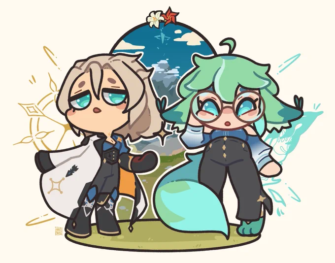 puts them in your pocket theyll be safe and warm there [ #artph #albedo #sucrose #alberose #GenshinImpact #原神 ] 