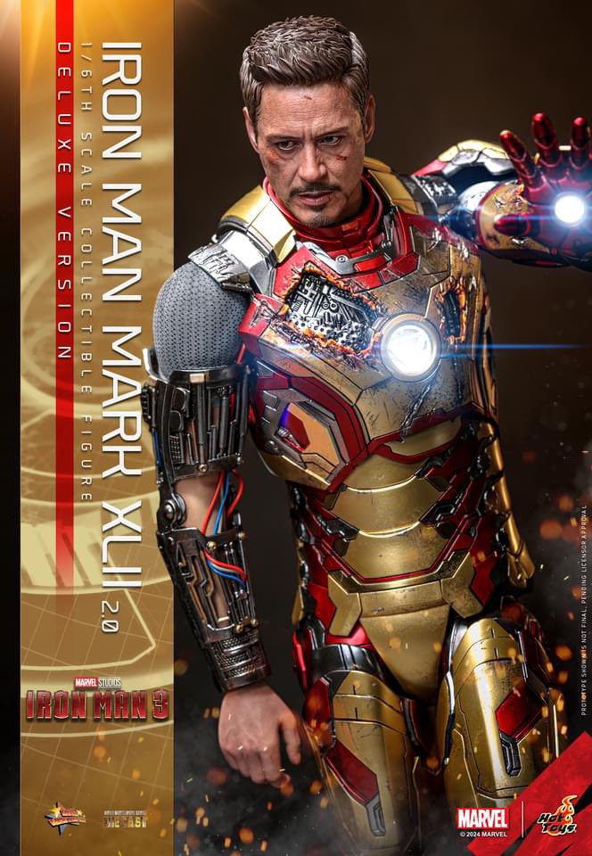 one6Update's tweet photo. #HotToys announced Iron Man Mark XLII (2.0)(Deluxe version)
1/6
#IronMan #MarkXLII #Marvel #ホットトイズ #MarvelStudios #HotToysCollectibles #Sixthscale #MCU #Toys #collectible #Mark42 https://t.co/85RsuBIQ3S