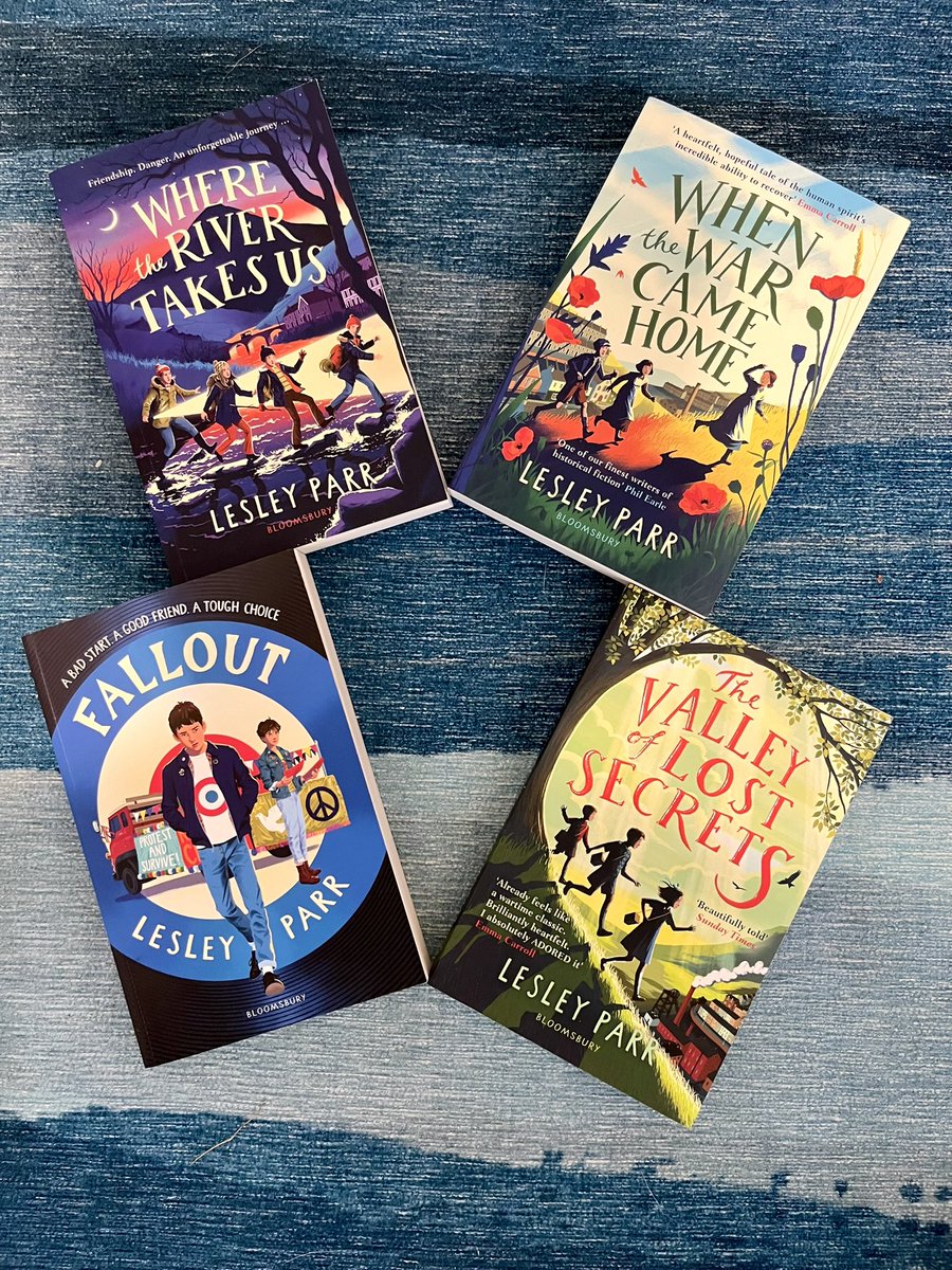Juliepike's tweet photo. Roll up. ROLL UP! 
To celebrate the launch of  @WelshDragonParr’s FAB new novel Fallout, I’m giving away a Pile of Parrs 🎉

For a chance to win all 4 of her books, SIGNED by Lesley, retweet, like &amp; follow us both🤗
Ends Noon Friday 26th. I’ll pick a random winner 📚📦🚚❤️ https://t.co/nI5OfJxRJQ