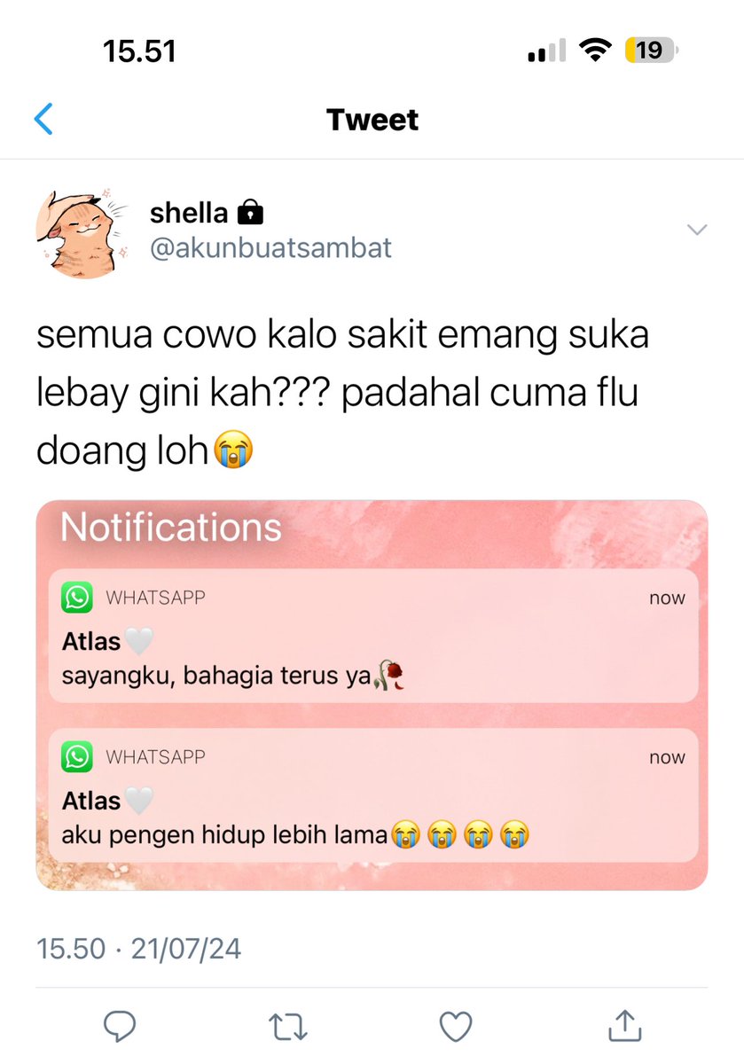 lagi sakit
jungwoo few tweets au