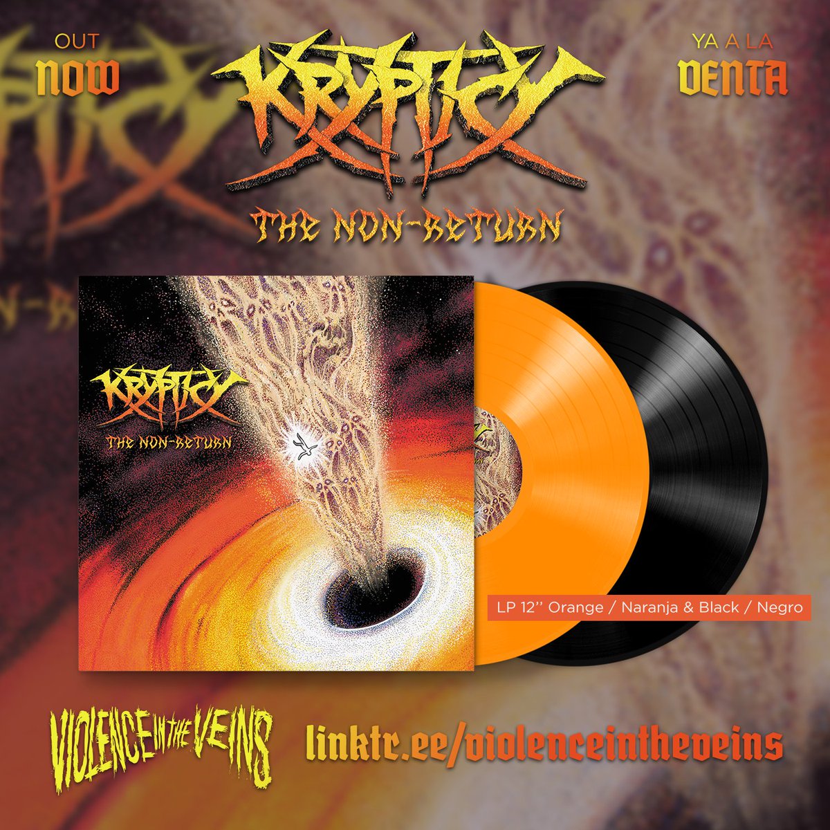 💥 ¡<a href="/Krypticyband/">Krypticy</a> lanzan The Non-Return, su segunda brutalidad #deathmetal! Salvajes y desbocados, nos fusilan aquí con barbaridades para fanáticos de Autopsy, Benediction, Death, Vomitory o Suffocation. Para más info, vinilos y plataformas... bloodfirepromo.com/noticia/852-kr…