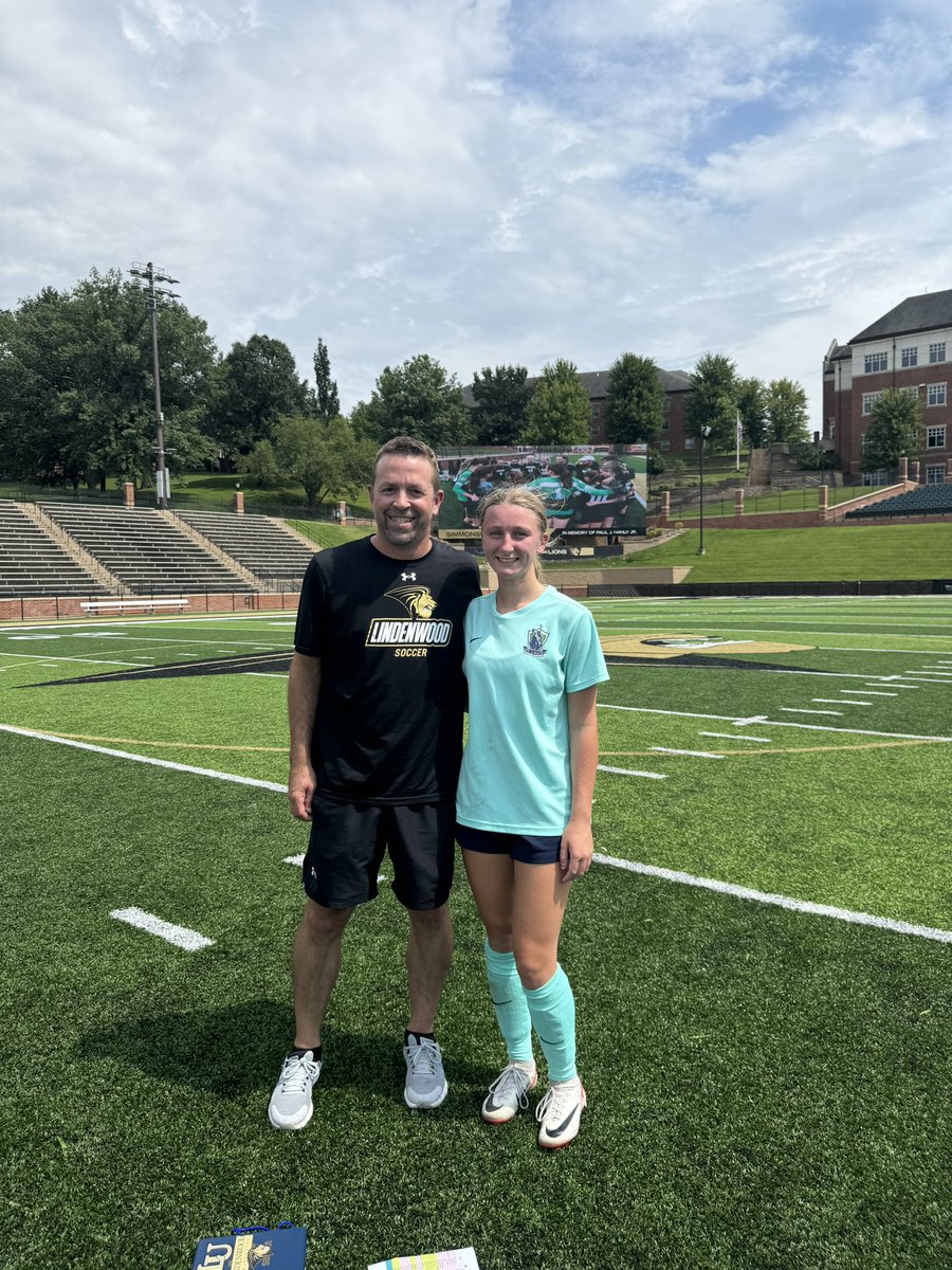 Fun day learning more about LU <a href="/LindenwoodWSOC/">Lindenwood Women's Soccer</a> great facilities and friendly faces. Thank you <a href="/dmusso4/">Dave Musso</a> and coaching staff for a great ID camp! Go 🦁 Lions!