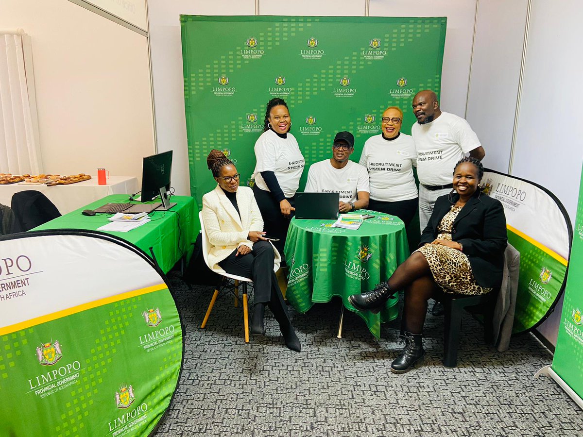 The E-recruitment team is today amongst the Exhibitors at the National Youth Indaba held at The Ranch Resort in Polokwane by the Department of Water and Sanitation from 22-25 July 2024.
