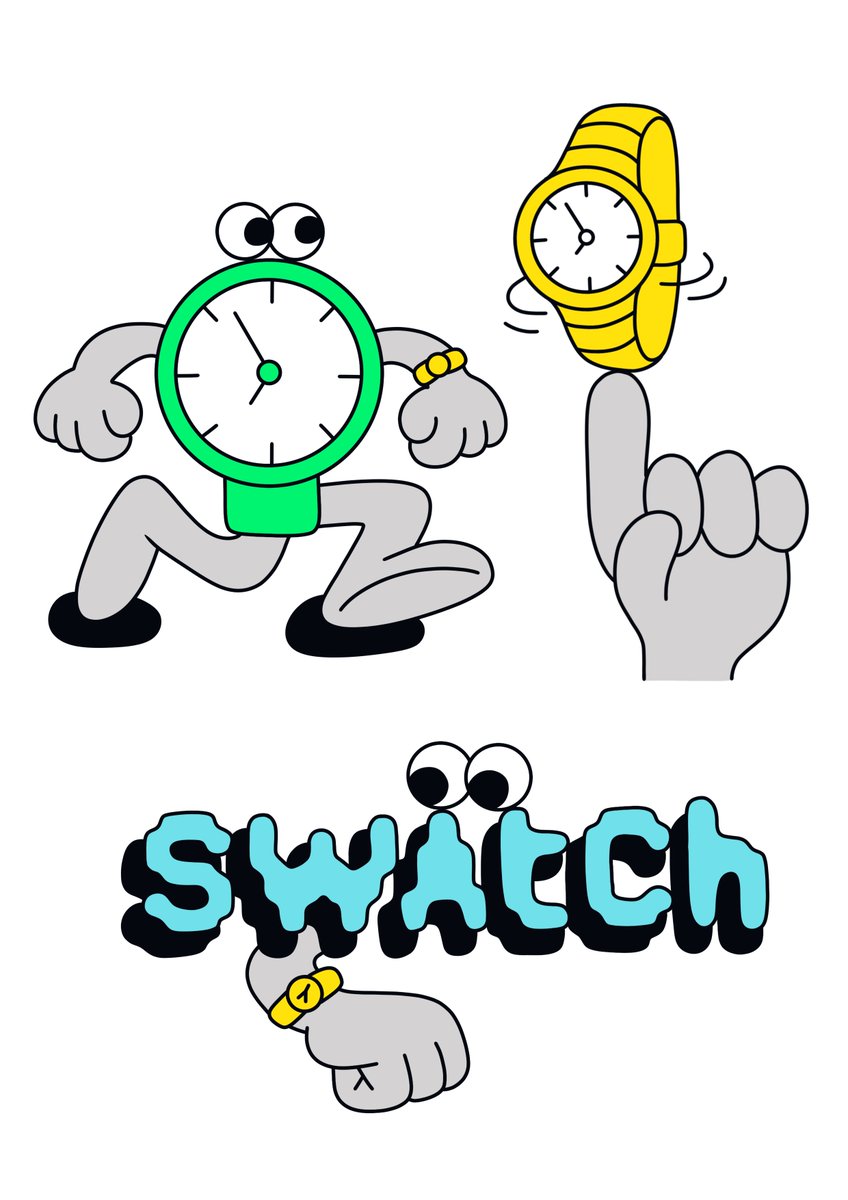 cigthief's tweet image. Some designs for @Swatch that never saw the light of day 🌞