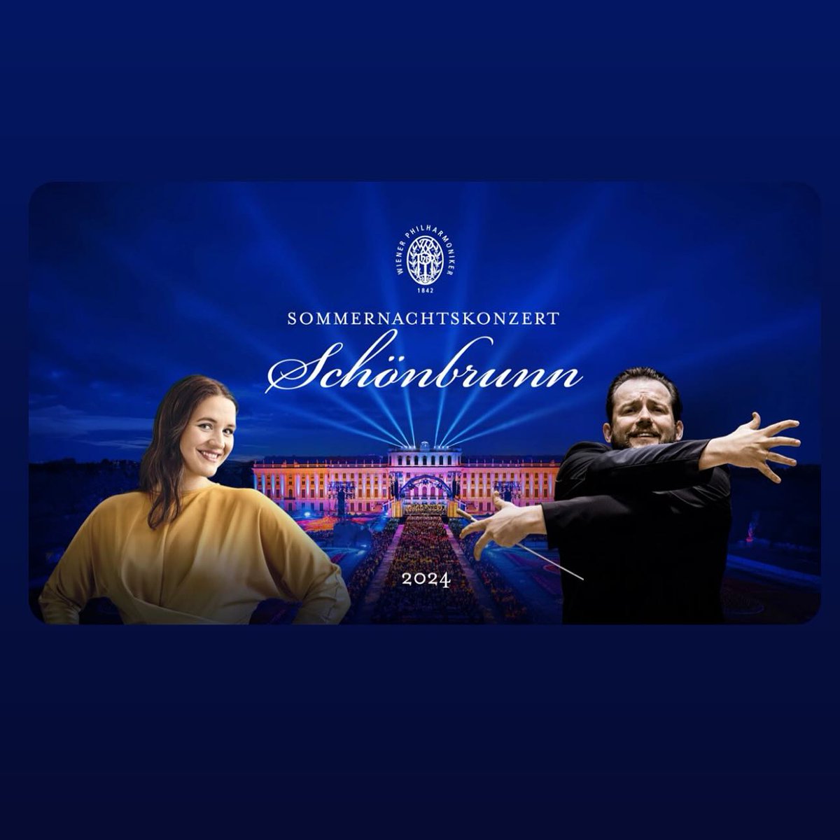 ConciertosdeLa2's tweet image. El 3 de agosto, a las 8 de la mañana en @la2_tve , Concierto de verano de la Orquesta Filarmónica de Viena desde el Palacio de Schönbrunn en Viena con la soprano Lise Davidsen y la dirección de @andris_nelsons . Obras de Wagner, Smetana, Verdi, Holmes, Khachaturian y Shostakovich