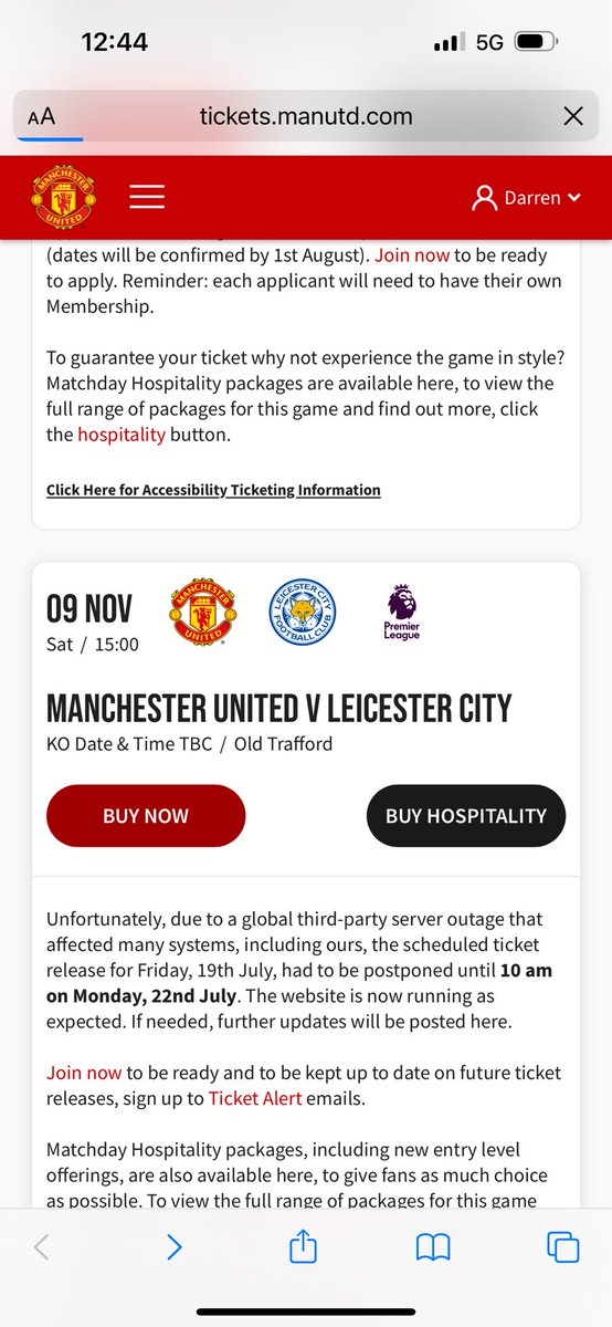 Sporthub365's tweet image. After being in the queue for 1 hours 45 mins and then looking to buy Fulham tickets none available I’m not back in the queue as I tried to then look for Leicester tickets. Shambolic @ManUtd and #queueit #ManchesterUnited tickets.