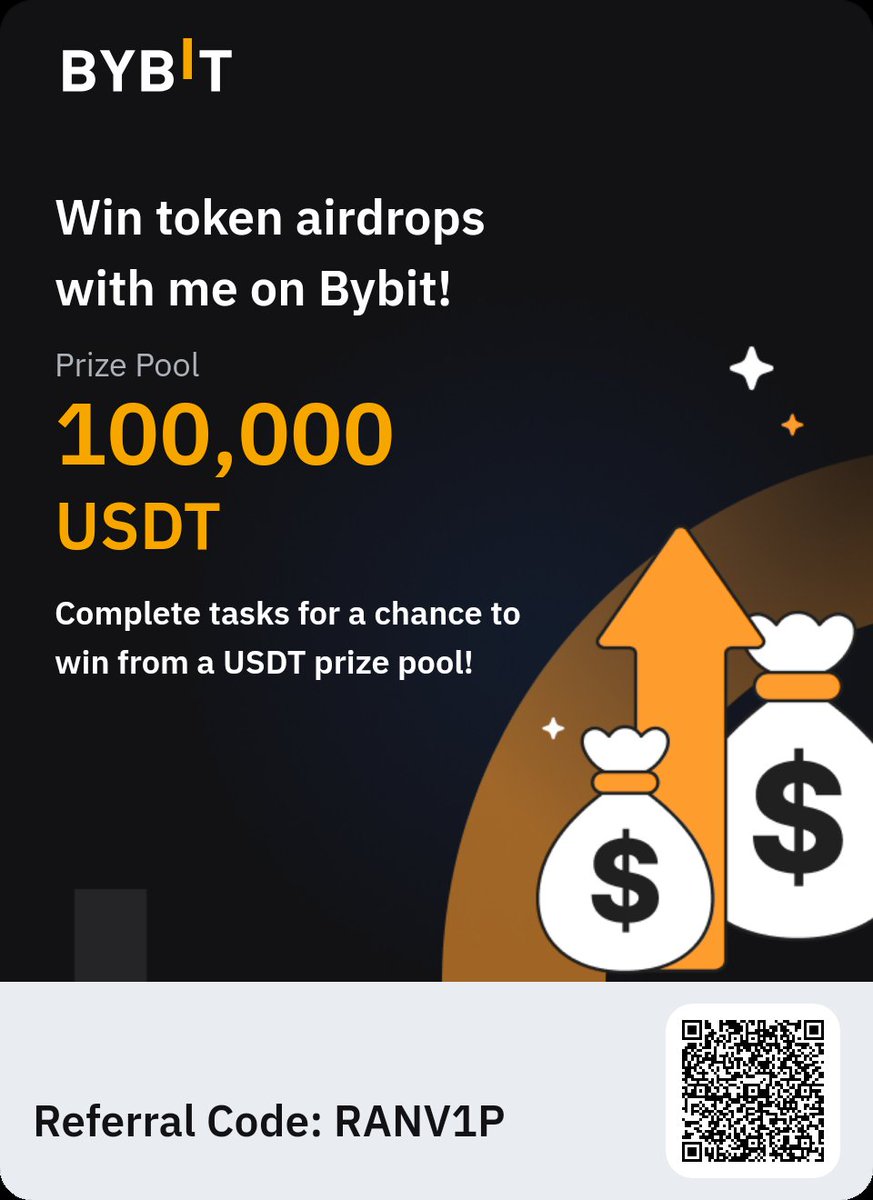 techxiah's tweet image. Join me on Bybit and complete tasks on Airdrop Hunt for a chance to win from a 100,000 USDT prize pool! Click here:bybitx.global/en/trade/spot/…