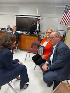 Back in March, I invited <a href="/VP/">Vice President JD Vance</a> <a href="/KamalaHarris/">Kamala Harris</a> to Parkland to tour the building where Jaime and 16 others were killed.  I explained that it was still an untouched crime scene with the blood, DNA, unfinished course work and other remains of that deadly day.  I wanted her to fully know