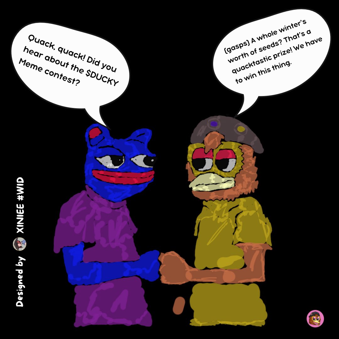 So…You guysss make sure you hop on this $DUCKY MEME CONTEST!!🔥

<a href="/duckyduckclub/">$DUCKY Duck</a> #MEMECONTEST #Trending