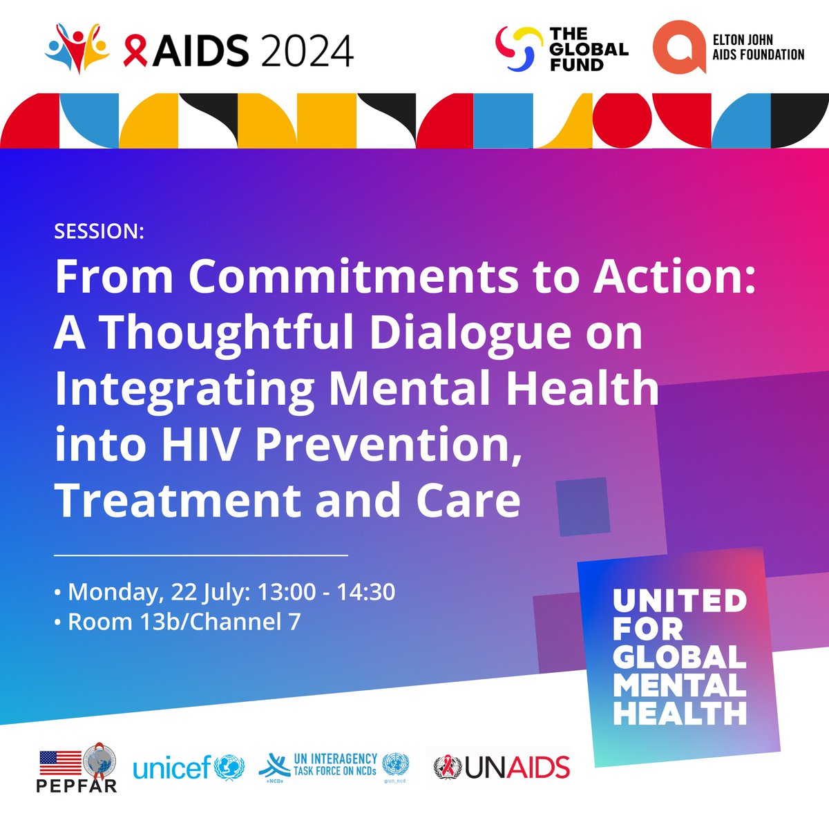 unicef_aids's tweet photo. #UNICEFatAIDS2024
Join Anurita Bains (@UNICEF) and @mdoherty_hiv driving insightful discussions on the importance of integrating mental health into HIV Prevention, Treatment, and Care.
Don't miss it! https://t.co/HEMNS5wgEK
#PutChildrenFirst #PutAdolescentsFirst https://t.co/WZQBjzenFC